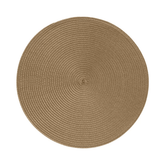 Jogo Americano Redondo Avulso Luna Bronze Brown 38cm