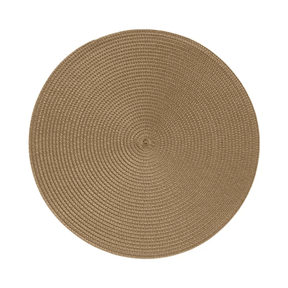 Jogo Americano Redondo Avulso Luna Bronze Brown 38cm