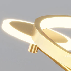 Luminária de Teto Plafon Moderno Circular Pendente Luxury LEDZ - Com Controle Remoto - 50cm