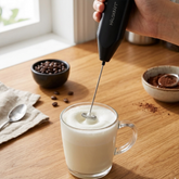 Mixer Elétrico de Inox e Plástico Preto 20cm