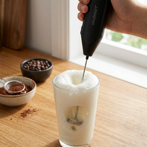 Mixer Elétrico de Inox e Plástico Preto 20cm