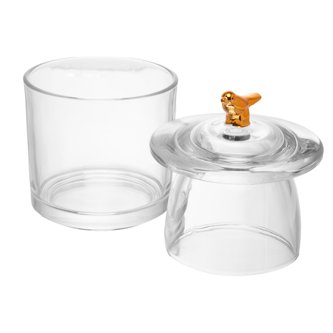 Manteigueira Francesa Golden Bird 11cm