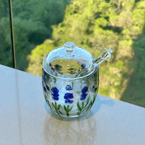 Kit Mesa Posta de Cristal Lavanda 15 Peças