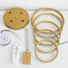 Lustre Luminária de Teto Circular Minimalista Com Controle Remoto