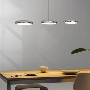 Lustre Pendente Design Italiano Vetro Milano LEDZ – Preto/Prata Cromado – 1 Unidade/3 Unidades