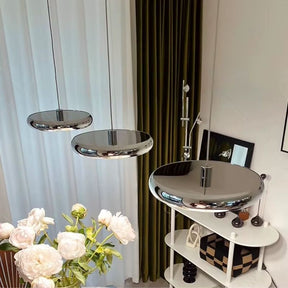 Lustre Pendente Design Italiano Vetro Milano LEDZ – Preto/Prata Cromado – 1 Unidade/3 Unidades