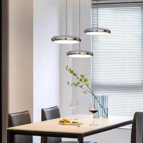 Lustre Pendente Design Italiano Vetro Milano LEDZ – Preto/Prata Cromado – 1 Unidade/3 Unidades