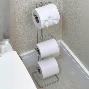 Suporte Para Papel Higiênico 3 Rolos Aço Cromado