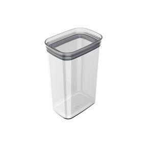 Pote Porta Mantimento Organizador Retangular com Tampa Hermética Natural Block 2,3 Litros