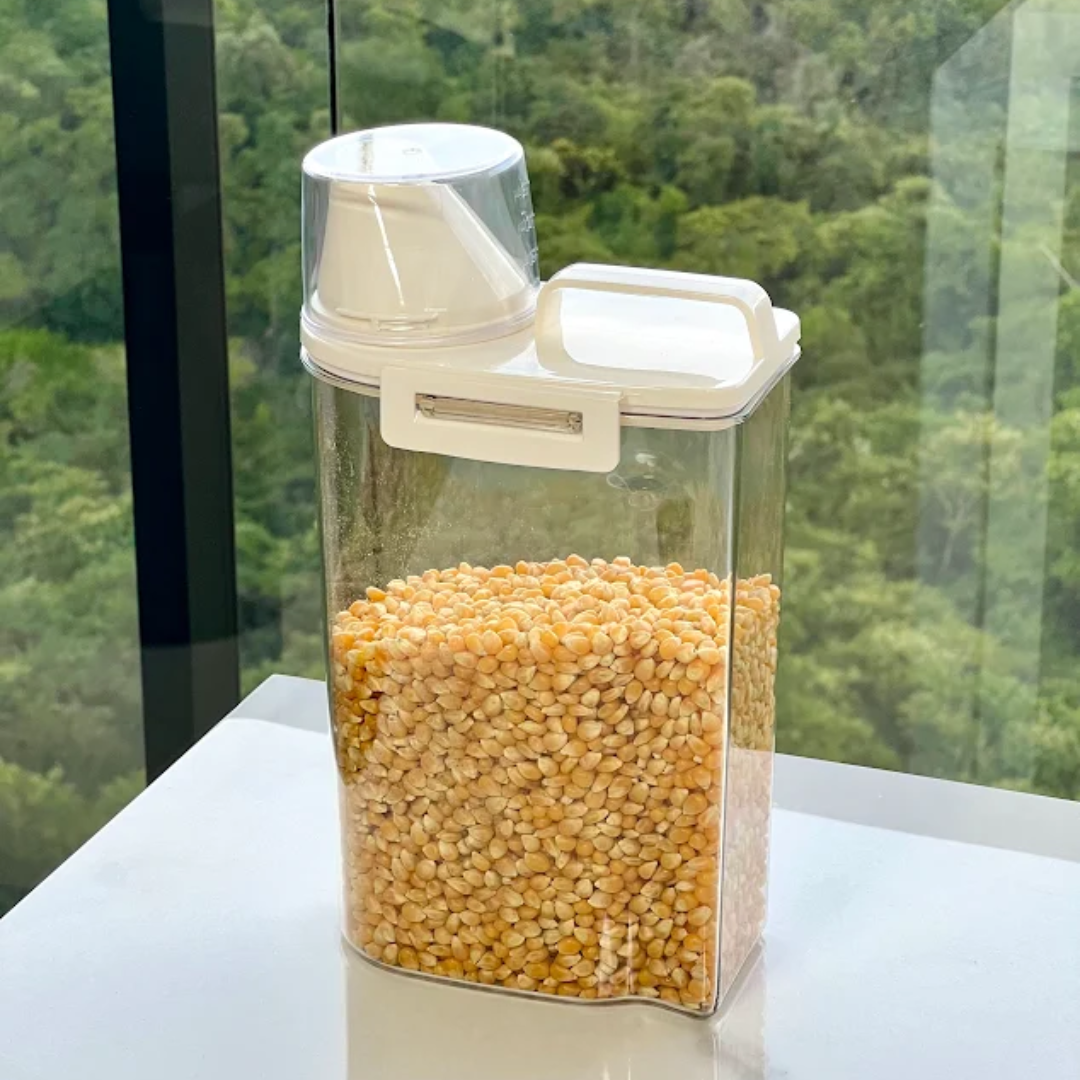 Pote Hermético com Copo Medidor G 2,5 Litros Ela Decora