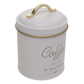 Porta Mantimento Café de Metal Olina Off White 16cm