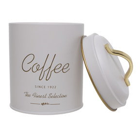 Porta Mantimento Café de Metal Olina Off White 16cm
