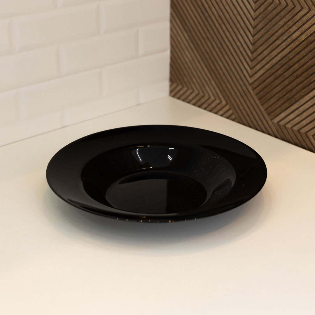 Prato para Massas Opalino Friends Time Preto 28cm
