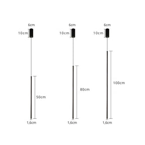 Lustre Pendente Minimalista Linear Ultra Slim Ravello LEDZ – 50cm/80cm/100cm
