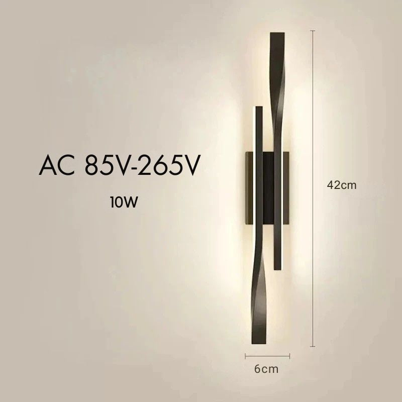 Luminária Arandela de Parede Moderna Paralela Led