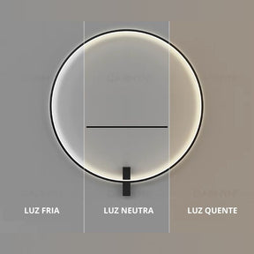 Luminária Arandela de Parede Moderna Circular Led - 80cm