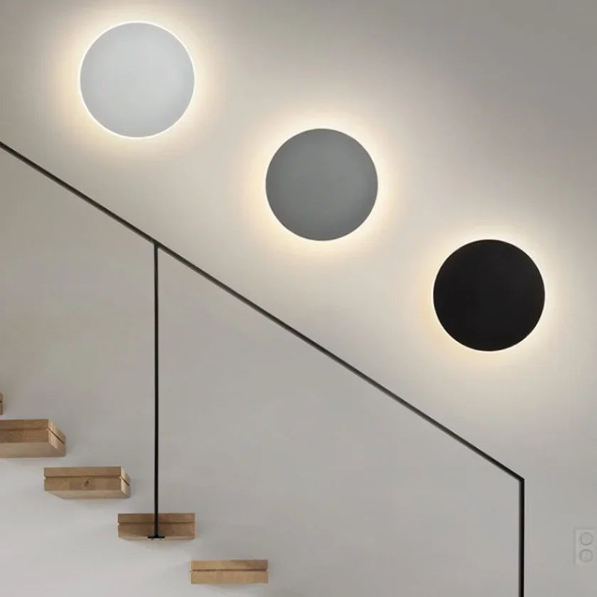 Luminária Arandela de Parede Minimalista Eclipse LEDZ - 13cm/20cm/30cm