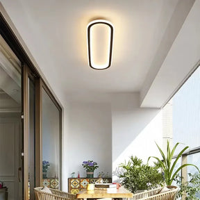 Luminária de Teto Plafon Oval Slim Led - 40cm