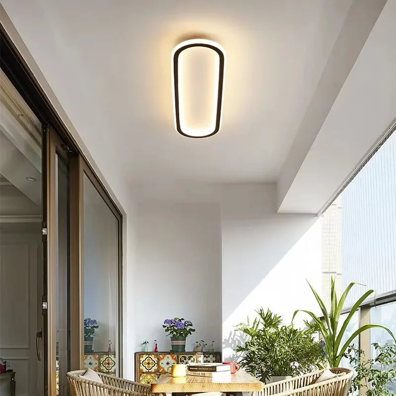 Luminária de Teto Plafon Oval Slim Led - 40cm