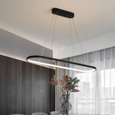 Lustre Pendente Moderno Minimalista Elipse Ledz - 70cm/90cm