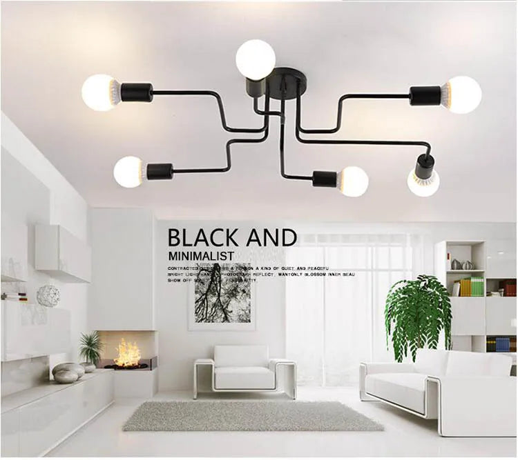 Lustre Luminária de Teto Spider Led