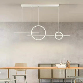 Lustre Pendente Minimalista Linear duas Hastes Impact LEDZ - 110cm