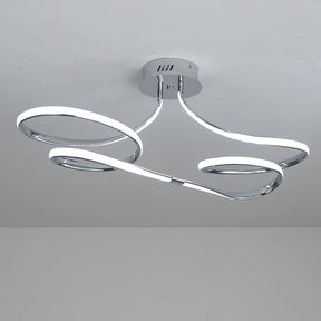 Últimas Unidades – 30% OFF | Lustre Luminária de Teto Plafon de Luxo Fluence LEDZ - Dourado/Prata/Preto – 75cm/96cm