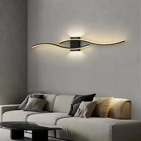 Luminária Arandela de Parede Onda Dupla Slim Led