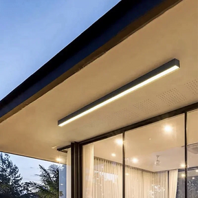 Luminária de Teto Plafon Linea Slim Ledz - 50cm/80cm - Preto/Branco
