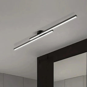 Luminária de Teto Plafon Linha Dupla Slim Led - 60cm / 80cm