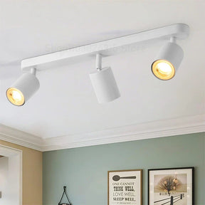 Lustre Luminária de Teto Spots em Led - Preto/Branco