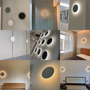 Luminária Arandela de Parede Minimalista Eclipse LEDZ - 13cm/20cm/30cm