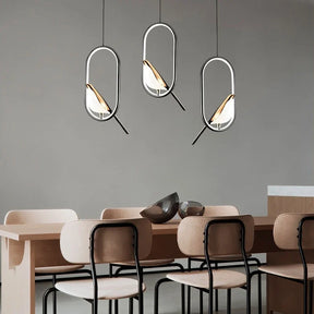 Lustre Pendente de Luxo Pássaro Magpie Led