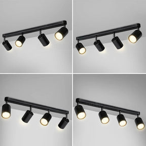 Lustre Luminária de Teto Spots em Led - Preto/Branco