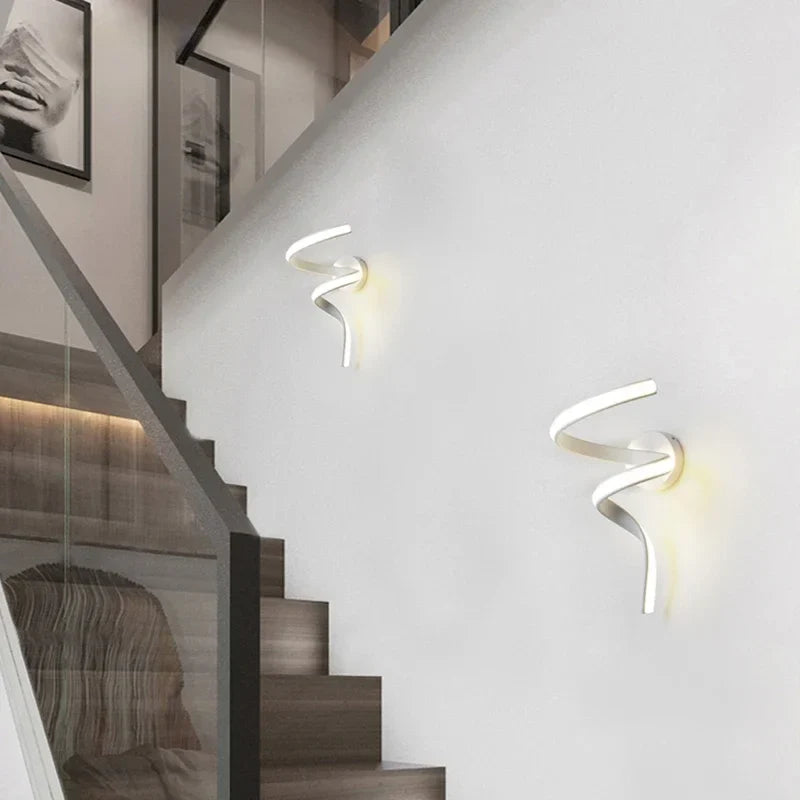 Luminária Arandela de Parede Moderna Spira Led - 35cm/42cm