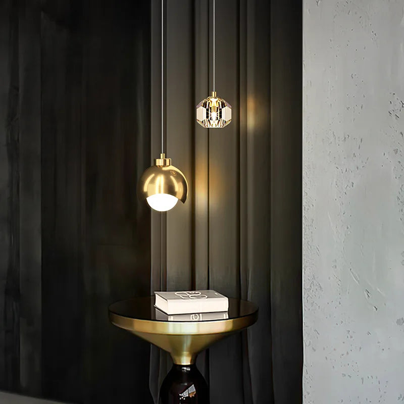 Lustre Pendente de Luxo Minimalista Small Lamp Led
