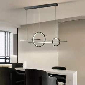 Lustre Pendente Minimalista Linear duas Hastes Impact LEDZ - 110cm