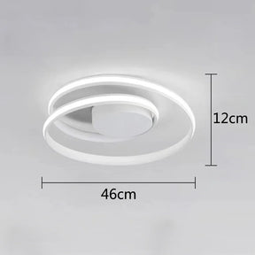 Lustre Luminária de Teto Plafon Zenith Elipse LEDZ - 46cm