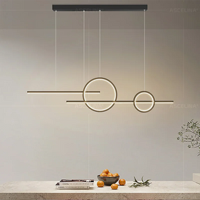 Lustre Pendente Minimalista Linear duas Hastes Impact LEDZ - 110cm