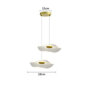 Lustre Pendente Moderno Folha Minimalista Led