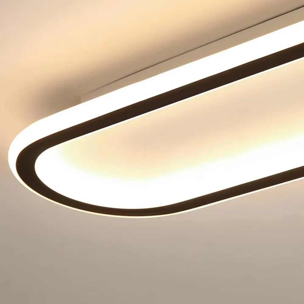 Luminária de Teto Plafon Oval Slim Led - 40cm