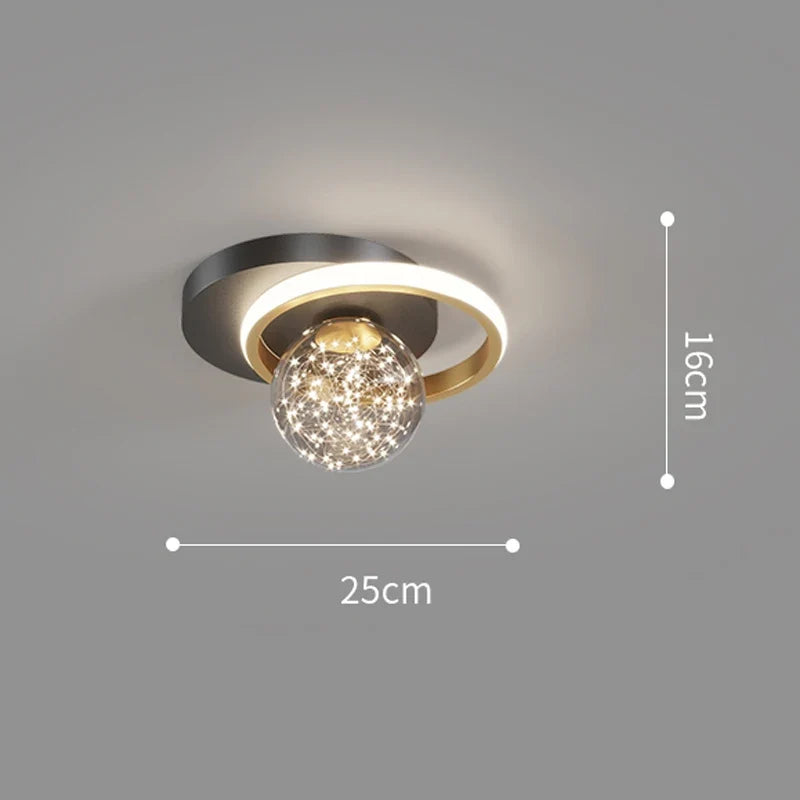 Luminária de Teto Plafon Moderno Globo Circular Ledz