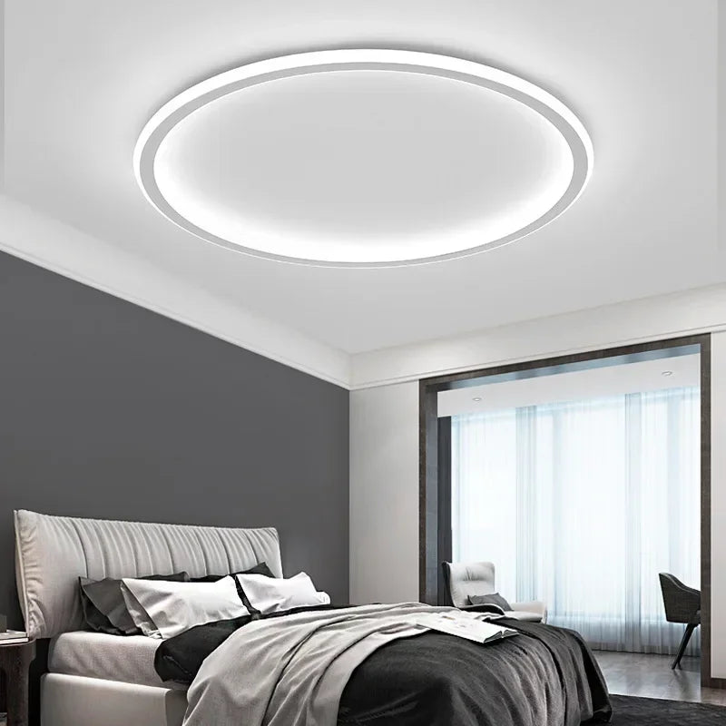 Luminária de Teto Plafon Circular Slim Led - 20cm/30cm/40cm/50cm/60cm/80cm