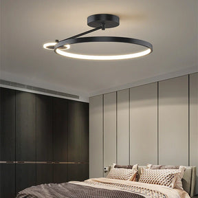 Luminária de Teto Plafon Moderno Circular Pendente Luxury LEDZ - Com Controle Remoto - 50cm