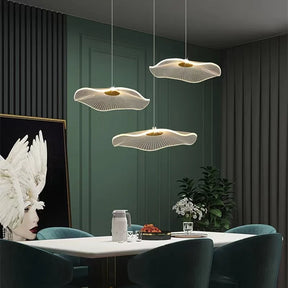 Lustre Pendente Moderno Folha Minimalista Led