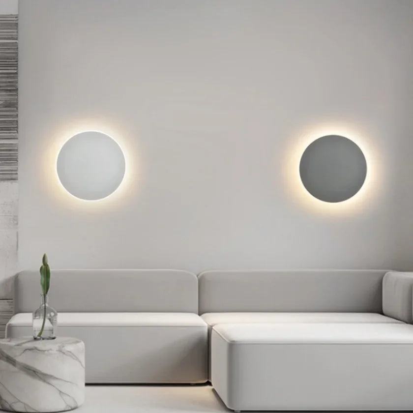 Luminária Arandela de Parede Minimalista Eclipse LEDZ - 13cm/20cm/30cm