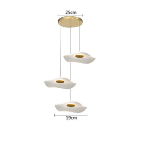 Lustre Pendente Moderno Folha Minimalista Led