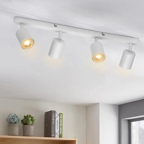Lustre Luminária de Teto Spots em Led - Preto/Branco