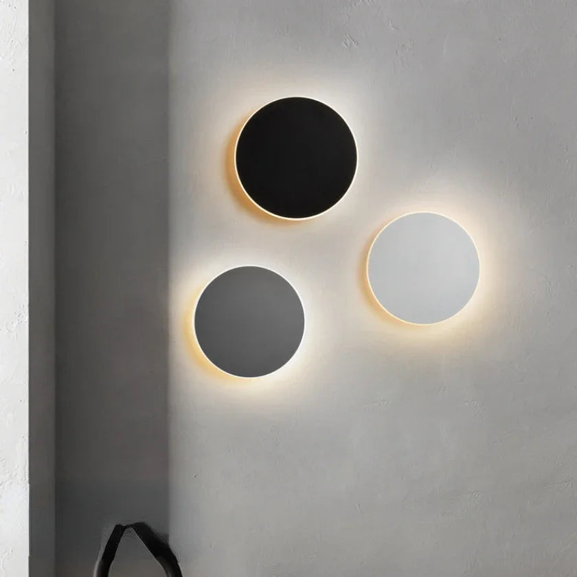 Luminária Arandela de Parede Minimalista Eclipse LEDZ - 13cm/20cm/30cm