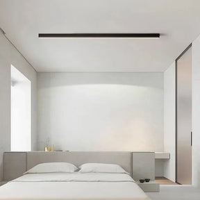 Luminária de Teto Plafon Linea Slim Ledz - 50cm/80cm - Preto/Branco